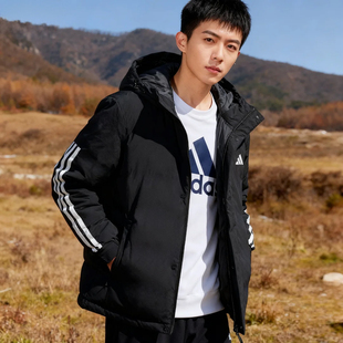 Adidas阿迪达斯棉服男秋冬季新款户外保暖运动休闲外套夹克JY8303