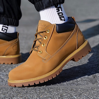 添柏岚官方踢不烂大黄靴男鞋秋冬新款户外徒步低帮靴休闲鞋|73538