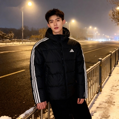 Adidas阿迪达斯官方男款2026秋新款时尚休闲运动保暖羽绒服KC2493