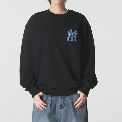 MLB卫衣男装女装冬季情侣宽松休闲户外运动上衣套头衫3AMTB3254