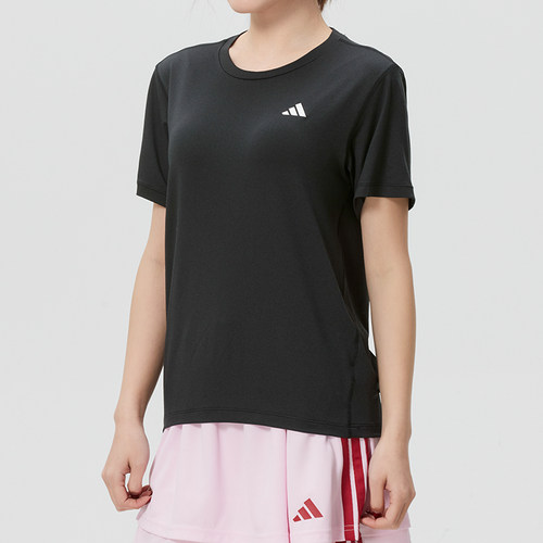 阿迪达斯T恤女装 2026春季新款运动服健身训练透气短袖半袖KU8737