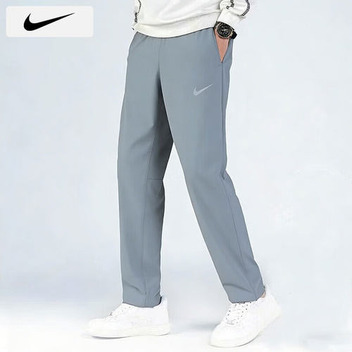 NIKE耐克男裤梭织直筒长裤26新款透气休闲裤运动跑步训练裤FB7491