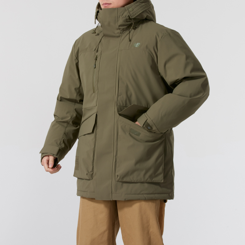 NEW BALANCE羽绒服男装外套25秋季新款NB运动服保暖夹克AMJ44305