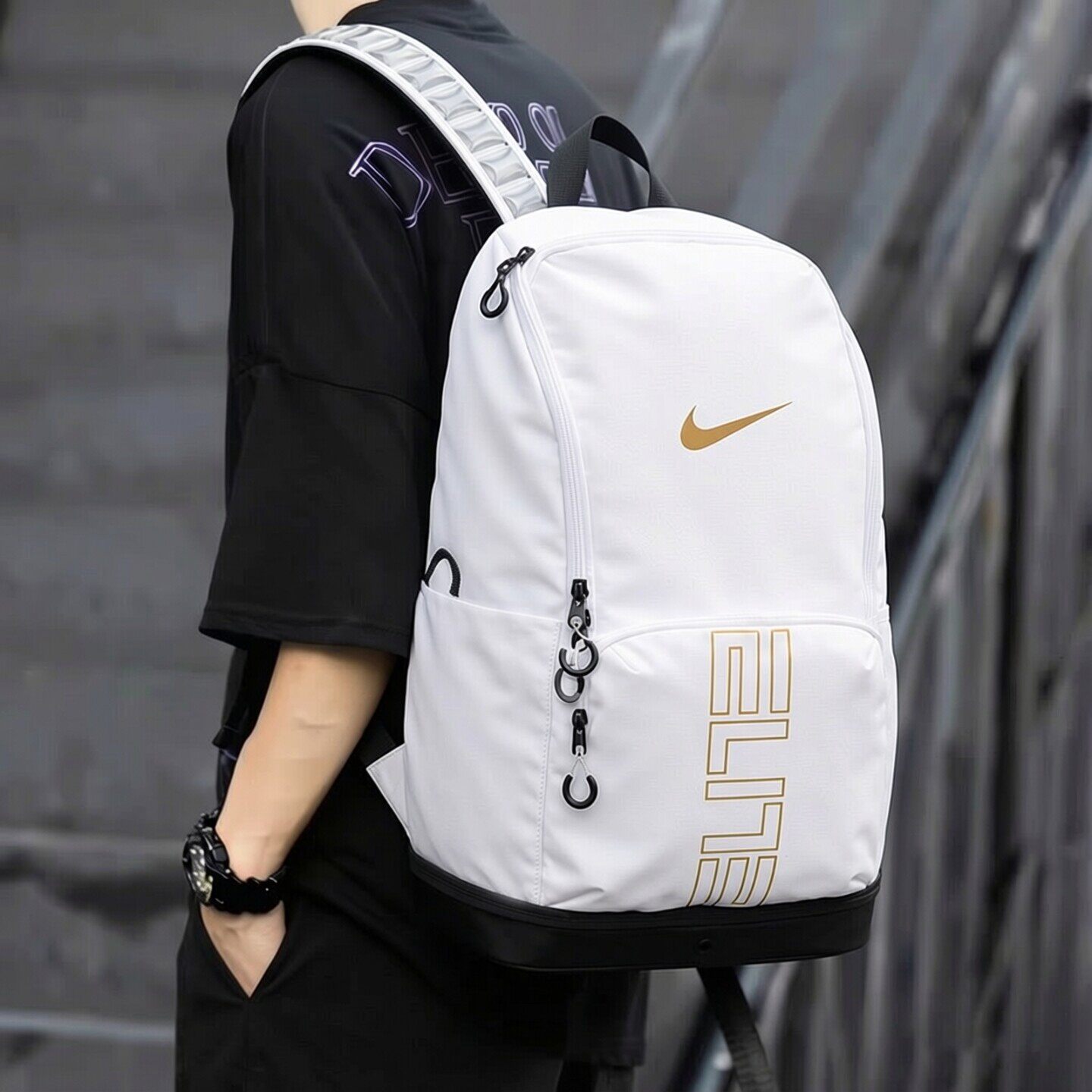 耐克AIR MAX气垫双肩包男包 2026新款大容量篮球包户外旅游包背包
