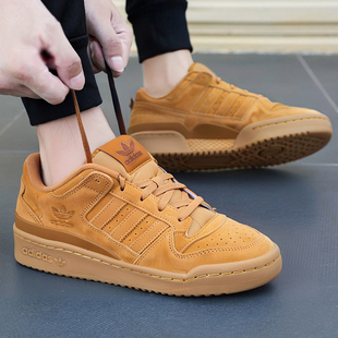 板鞋 女鞋 经典 运动鞋 黄色JP5733 Adidas 休闲鞋 阿迪达斯三叶草男鞋