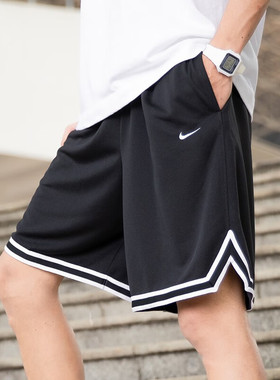 耐克街头篮球男裤2025夏季新款运动裤宽松健身透气跑步短裤DH7161