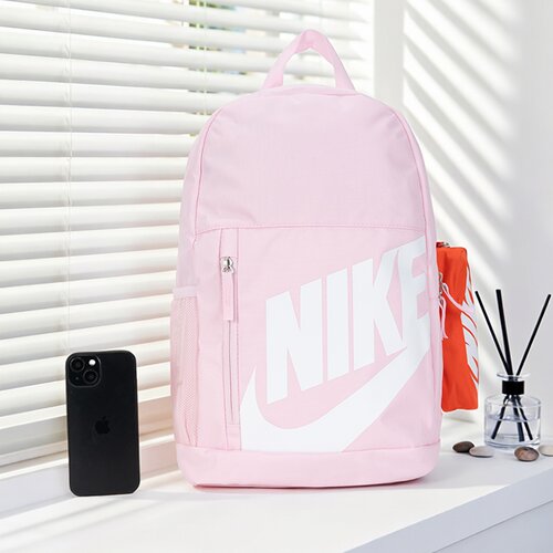 NIKE耐克粉色书包儿童背包26新款男女双肩包休闲运动包HJ4186-663