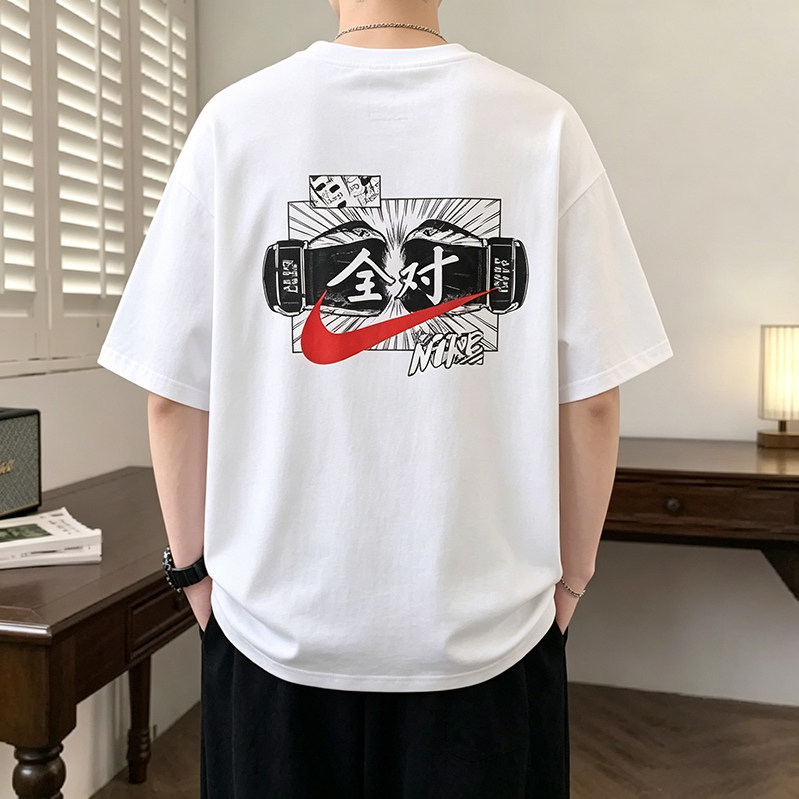 耐克短袖男款女款秋季新款 2026中考高考全对满分半袖透气纯棉T恤图片