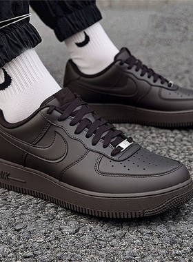 Nike耐克男子AIR FORCE 1 07 低帮运动板鞋黑色休闲鞋IH1698-200