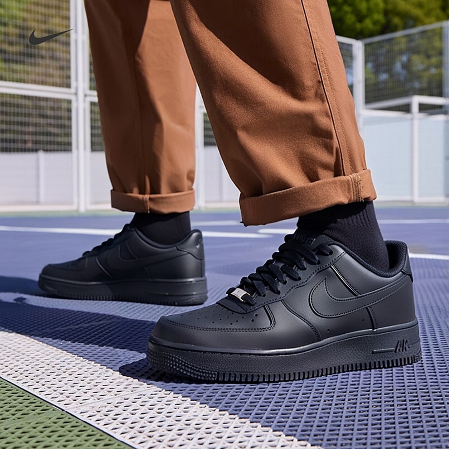 NIKE耐克男款官方正品26春季新款AIR FORCE 1黑色低帮板鞋休闲鞋