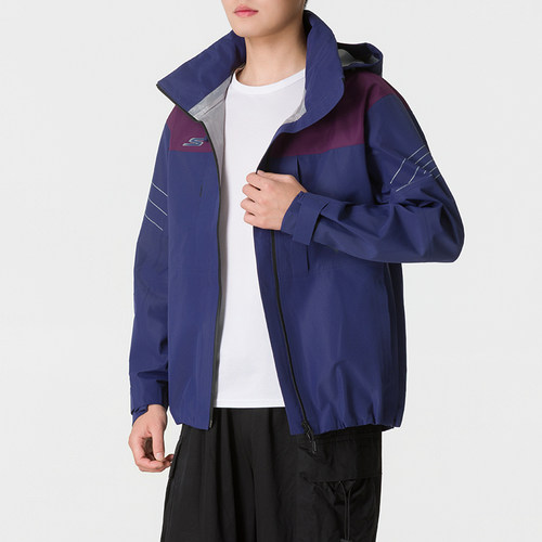 Skechers斯凯奇梭织连帽夹克外套秋跑步健身运动服P423M032-00MZ