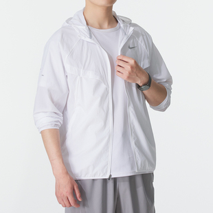 新款 耐克 2025年夏季 NIKE 舒适简约设计连帽薄 梭织夹克男装