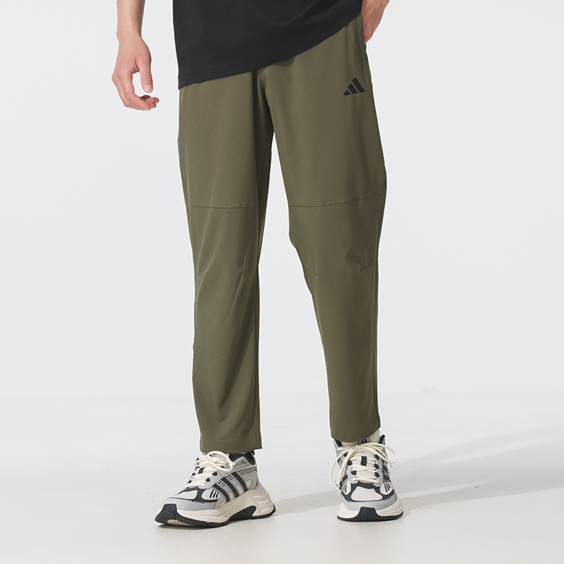 adidas阿迪达斯男裤休闲裤25冬季新款绿色跑步运动裤长裤KC2878