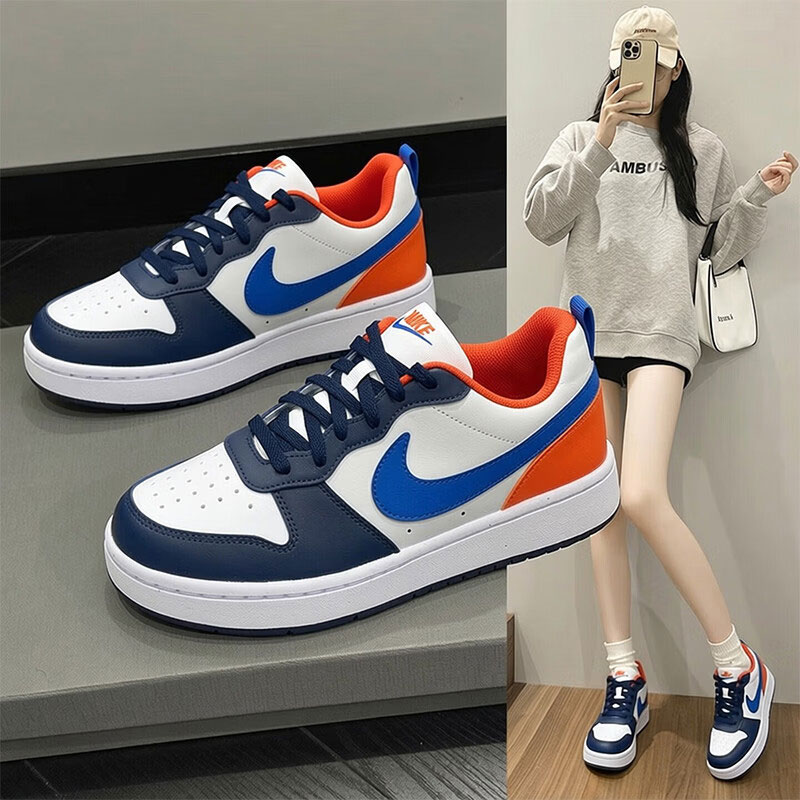 NIKE耐克滑板鞋女鞋新款透气低帮运动鞋轻便大童休闲鞋DV5456-401图片