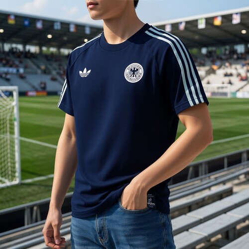 adidas阿迪达斯三叶草男装球衣2026秋季运动短袖足球训练圆领半袖