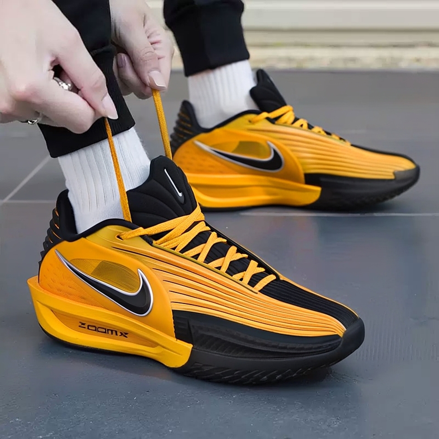 NIKE耐克男鞋黄色篮球鞋2025新款健身训练比赛运动鞋IM3369-007