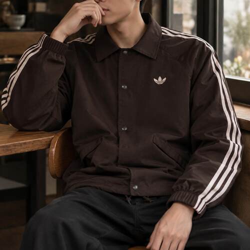 阿迪达斯adidas三叶草男装梭织夹克外套2026秋装跑步运动服KE3595