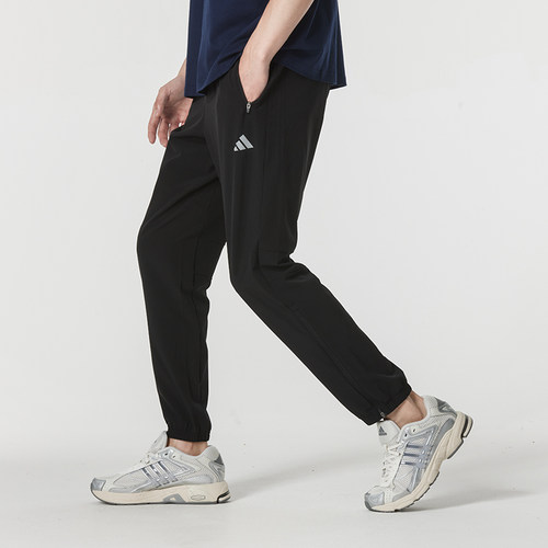 adidas阿迪达斯男裤长裤子2026夏季新款透气跑步健身训练裤IL7187