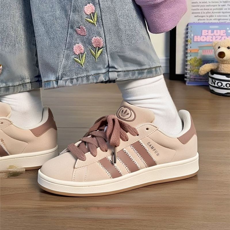 adidas阿迪达斯三叶草女鞋休闲鞋25秋冬新款复古低帮运动鞋JQ5804