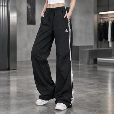 adidas/阿迪达斯三叶草女裤直筒长裤26新款长裤健身运动裤KF9615