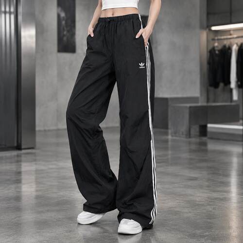 adidas/阿迪达斯三叶草女裤直筒长裤26新款长裤健身运动裤KF9615