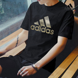 Adidas阿迪达斯纯棉短袖男士春季透气体恤运动半袖官网T恤GP0969