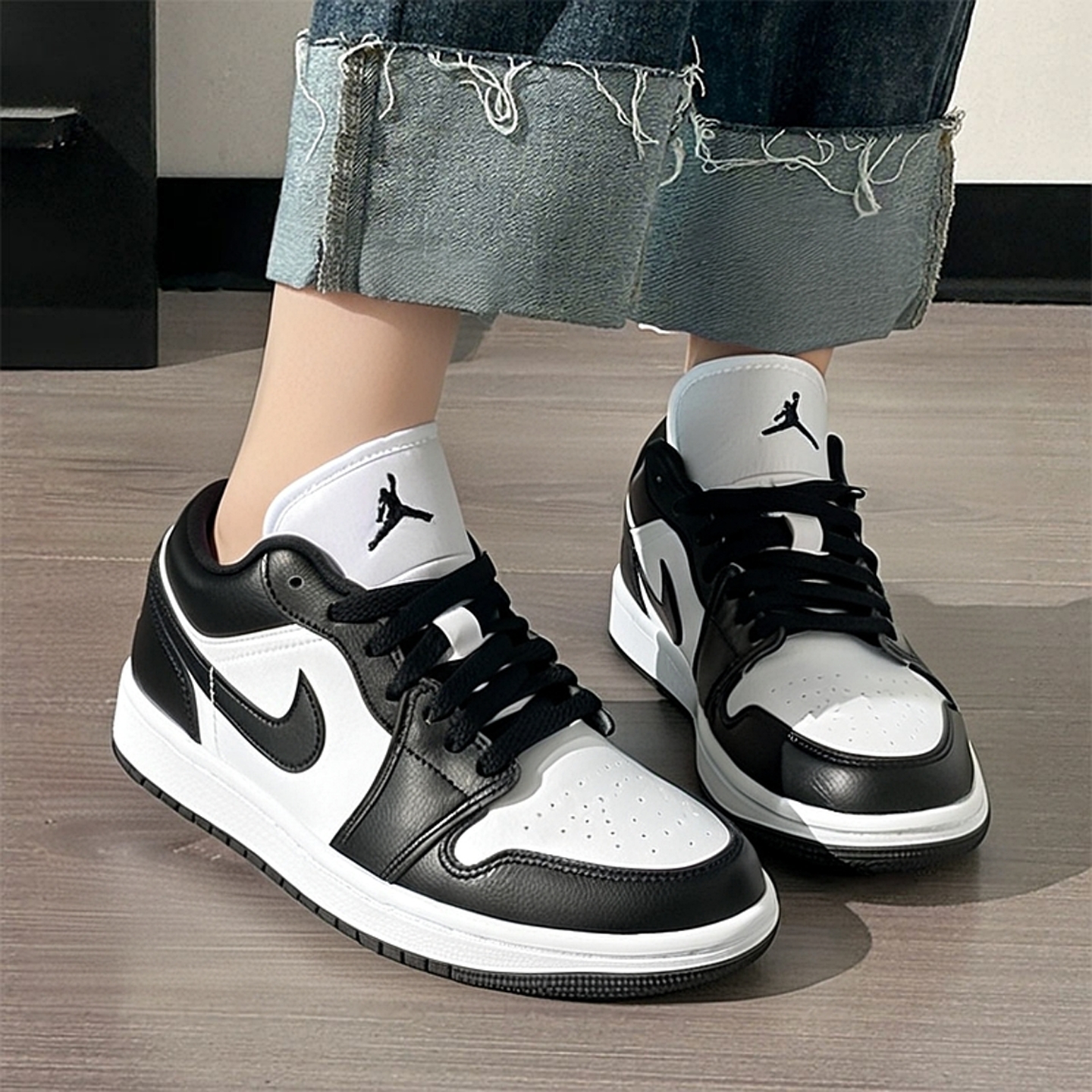 Nike耐克女鞋AJ1复古板鞋运动篮球鞋休闲黑白熊猫男鞋DC0774-101