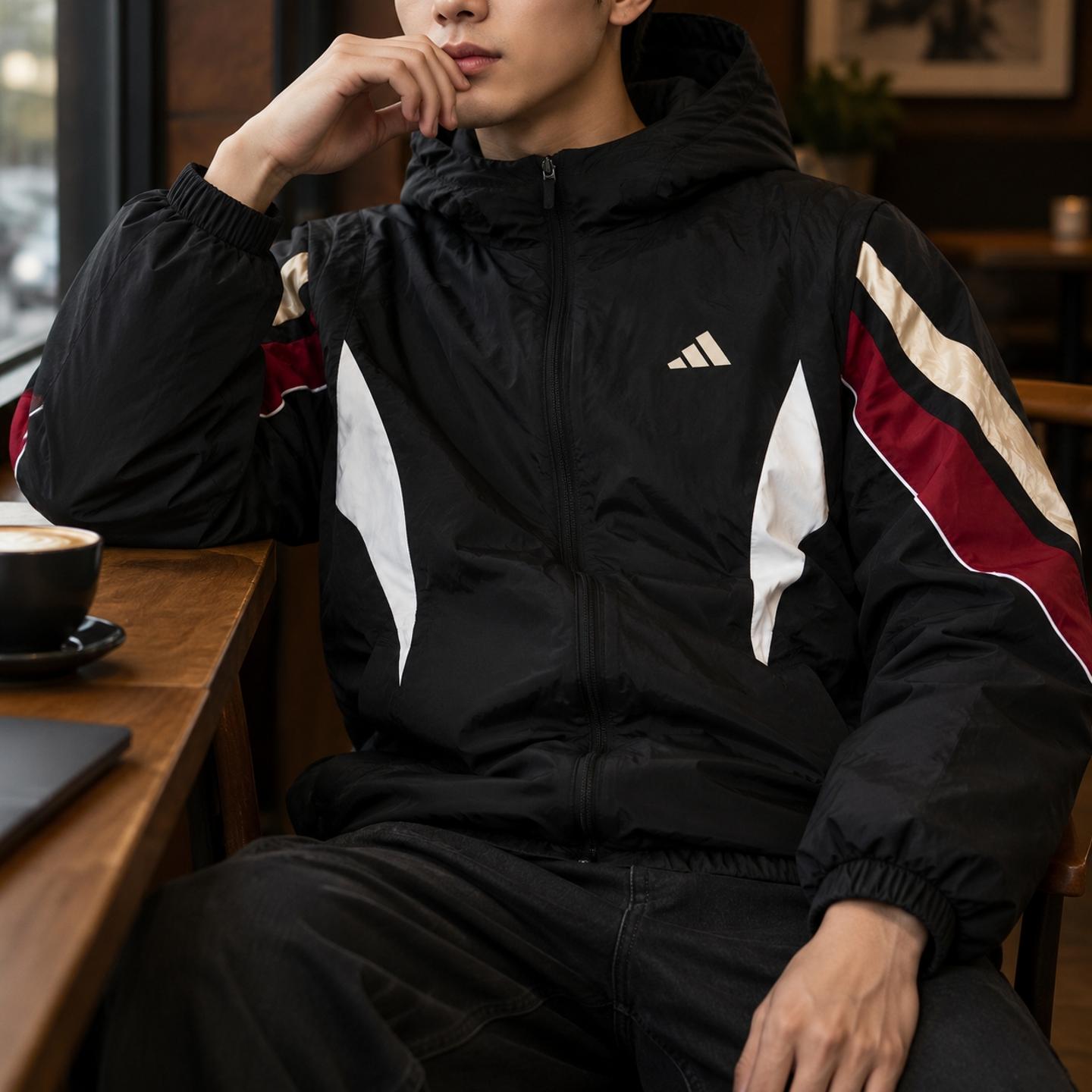 阿迪达斯男装棉服冬季新款BB LNY JKT保暖可拆卸运动服上衣KS3171