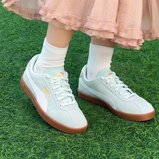 PUMA彪马平底鞋女鞋男薄荷绿低帮复古板鞋德训鞋运动休闲鞋397444