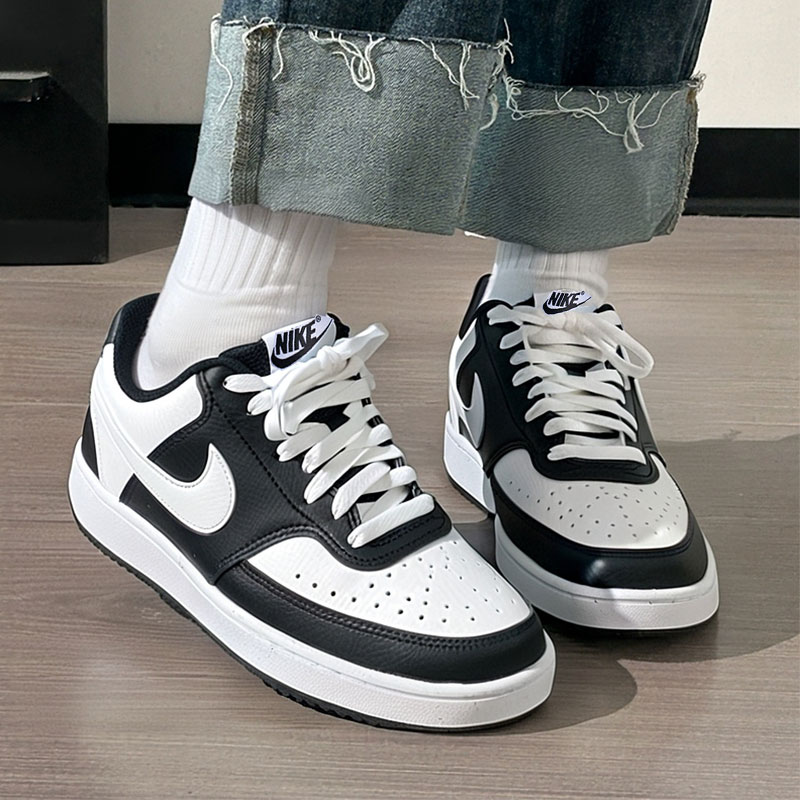 NIKE耐克女鞋休闲鞋2025秋新款低帮黑白板鞋运动鞋透气DH3158-003