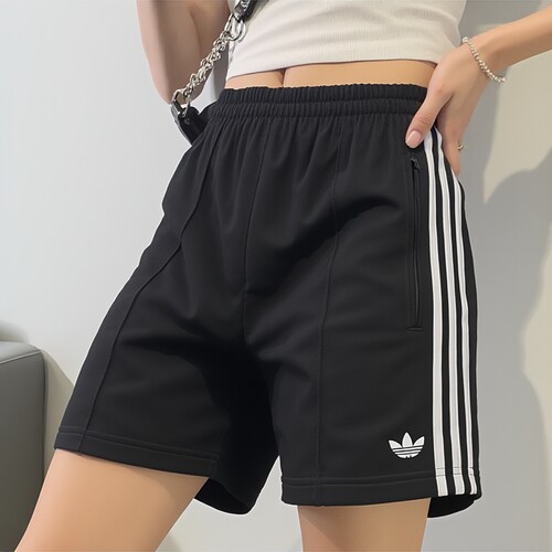 adidas阿迪达斯三叶草女裤针织短裤26夏新款跑步透气运动裤KD5569
