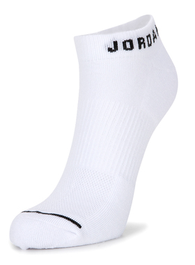 Jordan官方袜子耐克运动船袜3双装秋新款白色短袜训练袜DX9656