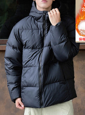 阿迪达斯男装短款羽绒服25秋冬厚外套保暖运动服户外上衣KC2478