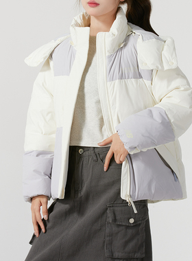 NEW BALANCE 女装短款羽绒服2025春新款运动服NB保暖外套PE43012