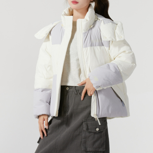 NEW BALANCE 女装短款羽绒服2025春新款运动服NB保暖外套PE43012