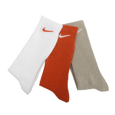 NIKE耐克长袜子男袜女袜2026新款运动透气三双装长筒袜SX7676-902