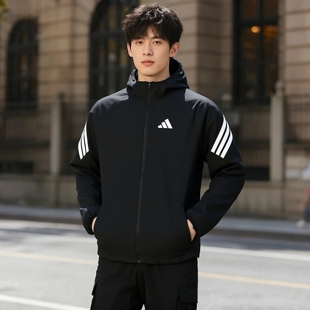 adidas阿迪达斯男子运动健身夹克外套26春季新款跑步上衣KQ8060