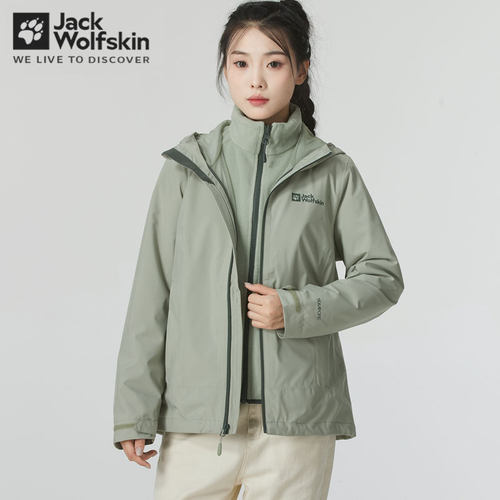 狼爪冲锋衣女冬季款户外防水防风抓绒内胆三合一夹克外套 5031991