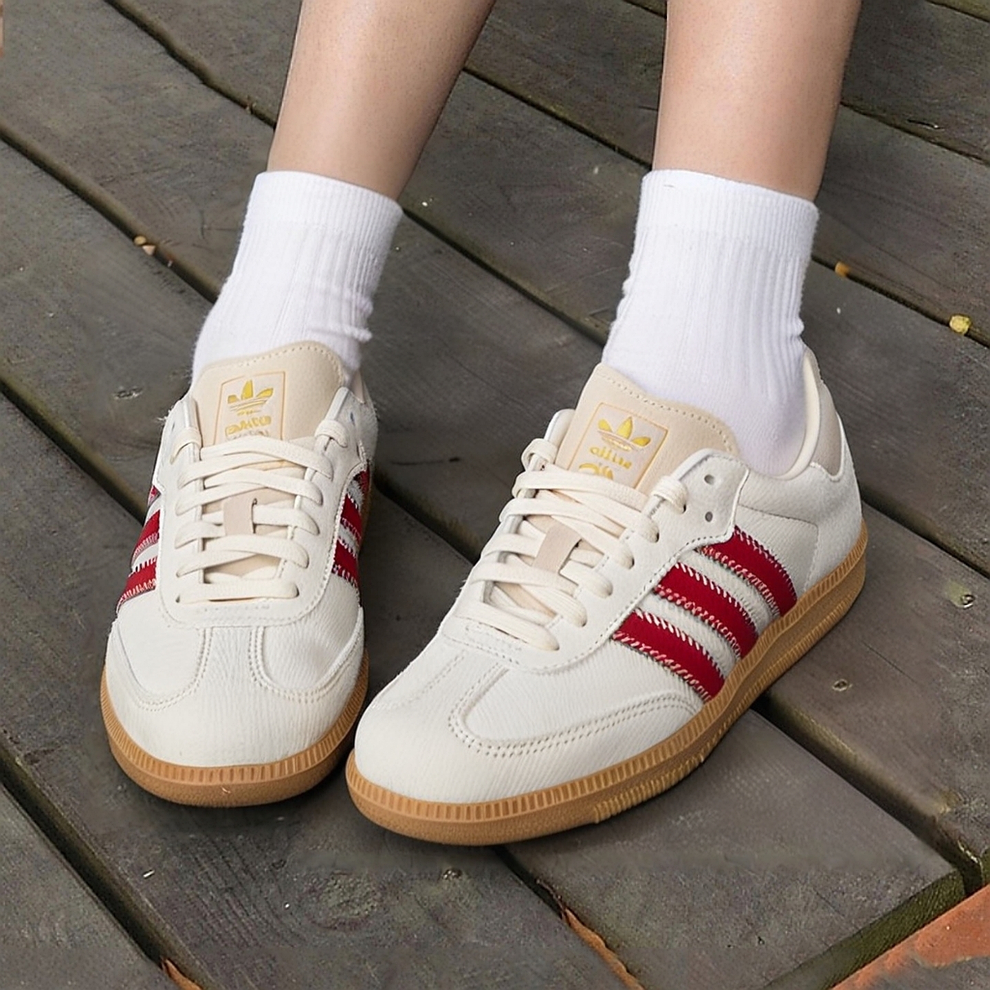 阿迪达斯三叶草低帮德训鞋女鞋SAMBA OG W 25冬运动休闲鞋JS3935