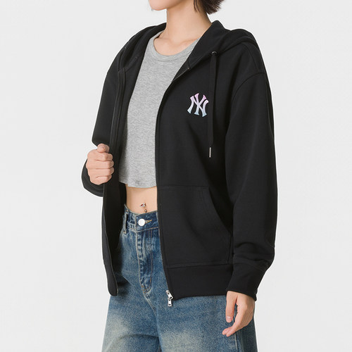 MLB针织夹克外套男装女装2026秋季新款宽松休闲运动服3ATRM0264