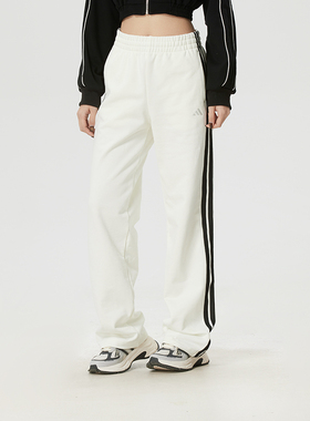 adidas阿迪达斯女裤针织长裤子26春季新款休闲裤跑步运动裤KS2820