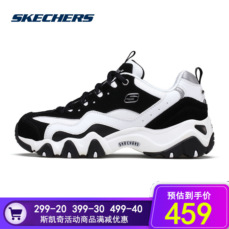 Skechers˹¿ÆæÅ®Ð¬ÐÜèЬD'litesÐÝÏÐÔ˶¯Ð¬ºñµ×Åܲ½Ð¬11914-BKW