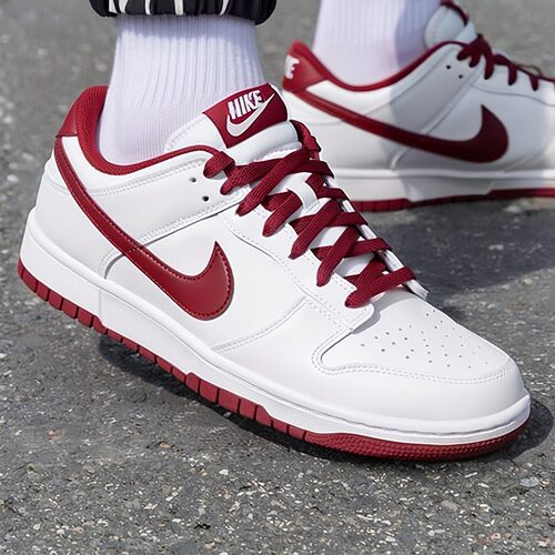 NIKE耐克男子2026新款DUNK LOW RETRO白红板鞋休闲鞋HF5441-008
