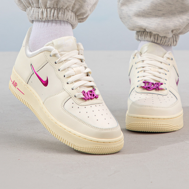 耐克nike air force 1 af1空军一号女樱桃情人节爱心运动休闲板鞋