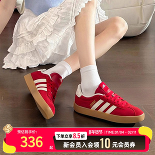 新年款红色板鞋阿迪达斯男女休闲鞋VL COURT 3.0SPW运动鞋KI5079
