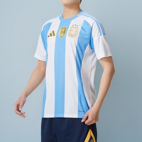 阿迪达斯速干短袖t恤男2025冬季官方正品阿根廷足球文化衫IP8409