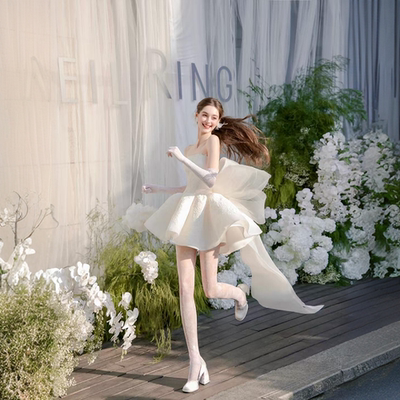 轻婚纱高级感小众成人礼生日礼服