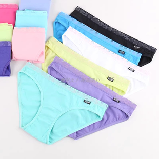澳洲BIKINI棉质中宽橡筋低腰6 糖果印花 16岁女童少女青春三角内裤