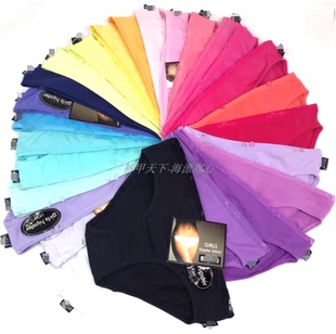 棉质纯色糖果多巴胺色小童少女大童女三角内裤 特价 澳洲BIKINI款