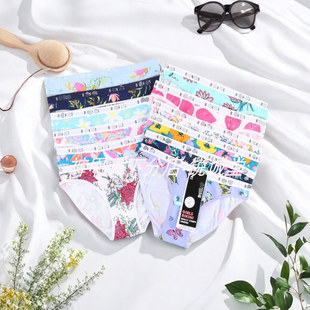 低腰糖果BIKINI 女青年三角内裤 澳洲棉编织英文字母腰带 大童少女